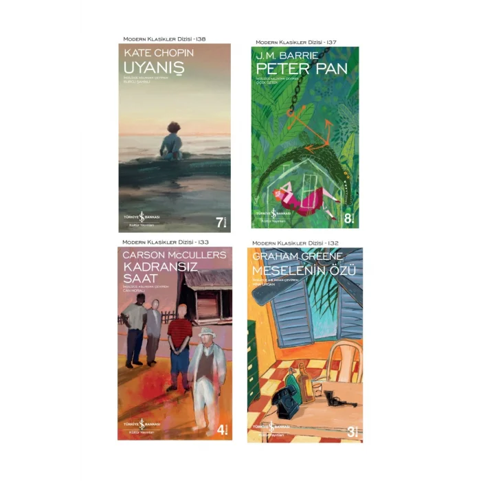 Uyanış + Peter Pan + Kadransız Saat + Meselenin Özü- 4 Kitap Set - Iş Bankası Özel Set Uyanış Kitabı