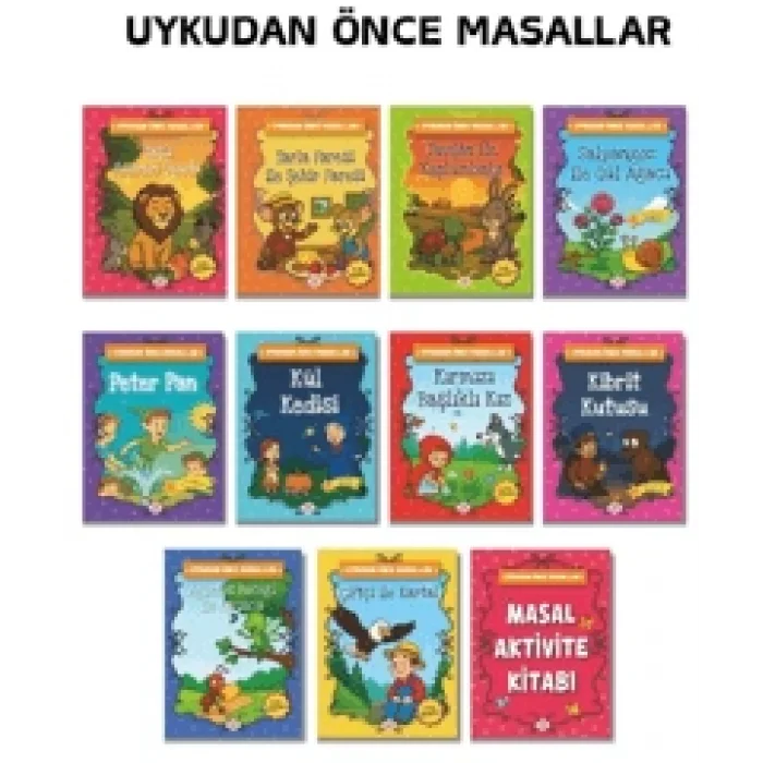 Uykudan Önce Masallar Seti (10 Kitap +1 Aktivite Takım)