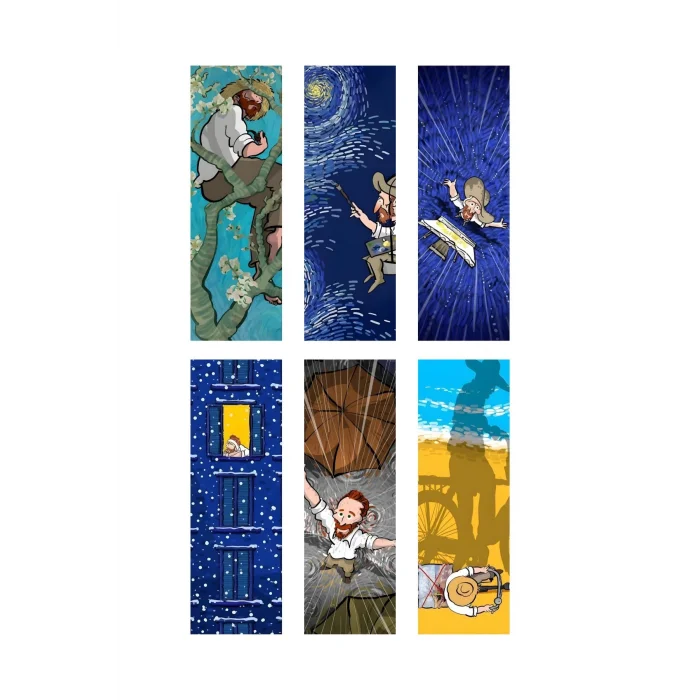 Van Gogh Kitap Ayraçları Hediyelik Ayraç 6lı set