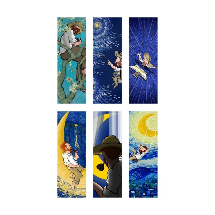 Van Gogh Kitap Ayraçları Hediyelik Ayraç 6lı set