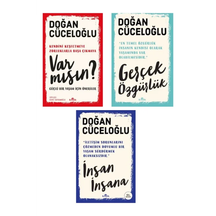 Var Mısın ? + Insan Insana + Gerçek Özgürlük- 3 Kitap Set - Iş Bankası Özel Set Var Mısın ? Kitabı