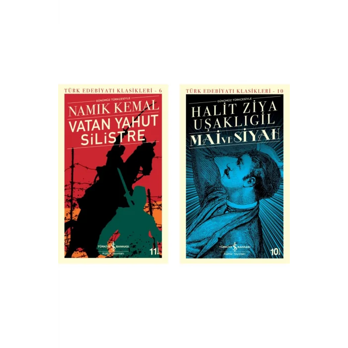 Vatan Yahut Silistre (günümüz Türkçesiyle) + Mai Ve Siyah- 2 Kitap Set - Iş Bankası Özel Set Vatan Y