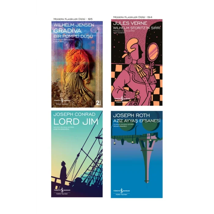 Wilhelm Storitzin Sırrı + Gradiva – Bir Pompei Düşü + Lord Jim + Aziz Ayyaş Efsanesi- 4 Kitap Set