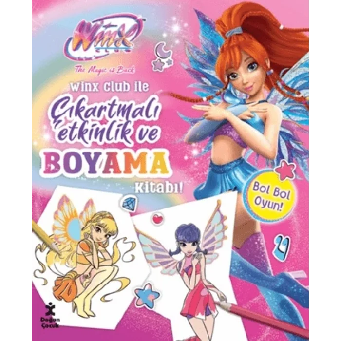 Winx Club ile Çıkartmalı Etkinlik ve Boyama Kitabı  (Ciltli)