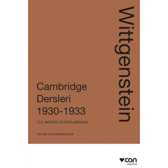 Wittgenstein: Cambridge Dersleri 1930-1933