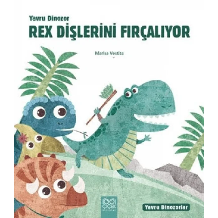 Yavru Dinozor Rex Dişlerini Fırçalıyor