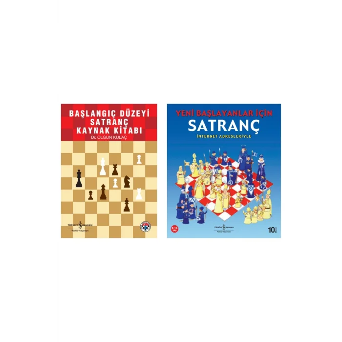 Yeni Başlayanlar Için Satranç + Başlangıç Düzeyi Satranç Ders Kitabı- 2 Kitap Set - Iş Bankası Özel
