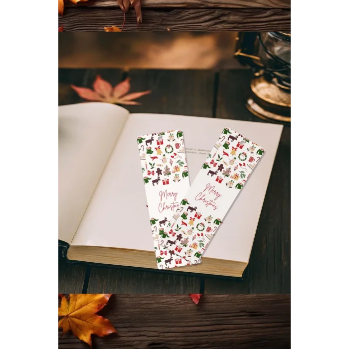 Yeni Yıl - Yılbaşı Temalı - Hediyelik-  Kitap Ayracı - 1 Adet