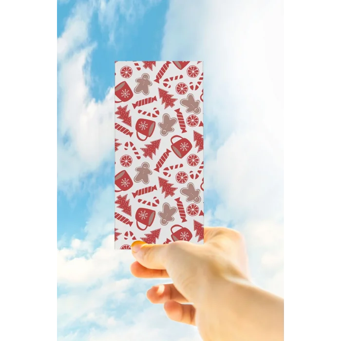 Yeni -Yıl Yılbaşı Temalı -Sıcak Kahve Ve Kurabiye Temalı Hediyelik Kitap Ayracı- 1 Adet