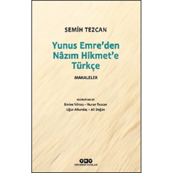 Yunus Emreden Nazım Hikmete Türkçe Makaleler
