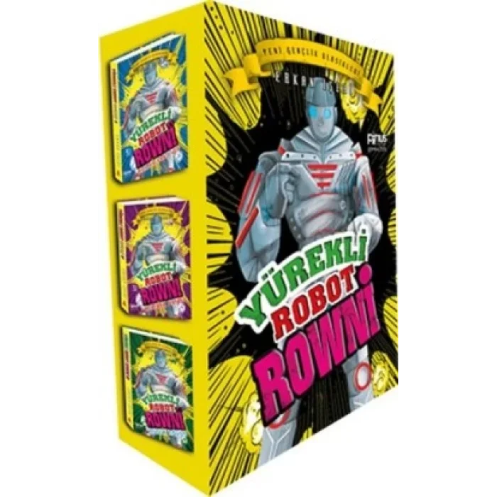 Yürekli Robot Rowni (3 Kitap Set)