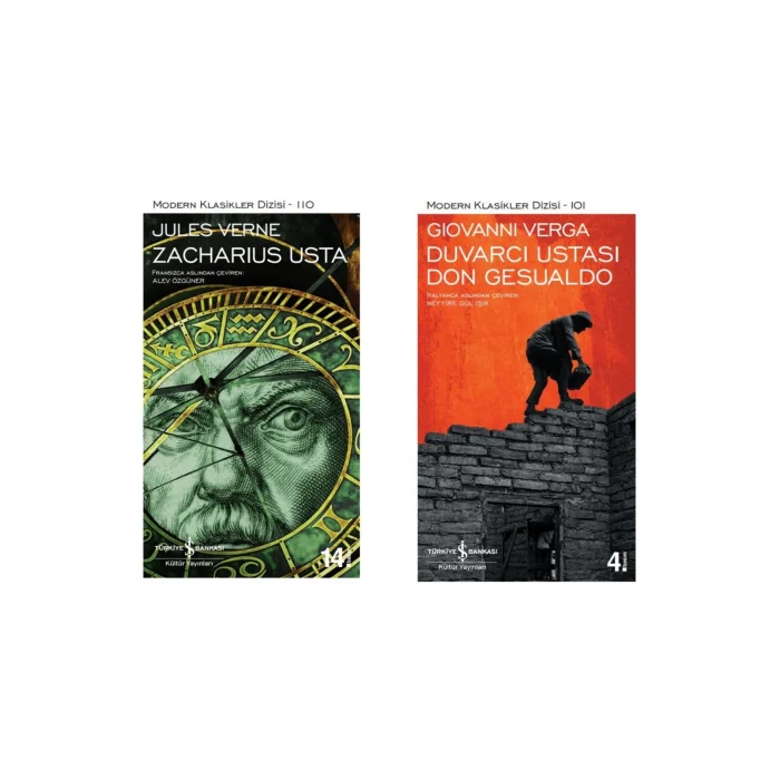 Zacharius Usta + Duvarcı Ustası Don Gesualdo (mastro-don Gesualdo)- 2 Kitap Set