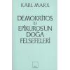 Demokritos ile Epikuros’un Doğa Felsefeleri