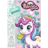 I Love Unicorn - En Sevdiğim Boyama Kitabı - Çıkartmalı
