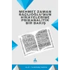 Mehmet Zaman Saçlıoğlunun Hikayelerine Psikanalitik Bir Bakış