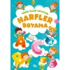 Minik Eller Boyuyor - Harfler Boyama Kitabı (Örnek Resimli)