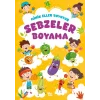 Minik Eller Boyuyor - Sebzeler Boyama Kitabı (Örnek Resimli)