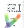 Sözlük Bilimi Yazıları 1