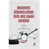 Üniversite Öğrencilerinde Ders-Boş Zaman Kavramı