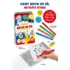 Uzay – Boya ve Sil Aktivite Kitabı / 3 Yaş +