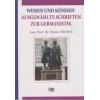 Wissen Und Können Ausgewahlte Schriften Zur Germanistik