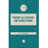 Yanyalı Ali Rızanin Söz Dizimi Kitabı