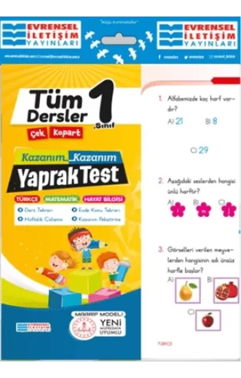 1. Sınıf Tüm Dersler Yaprak Test