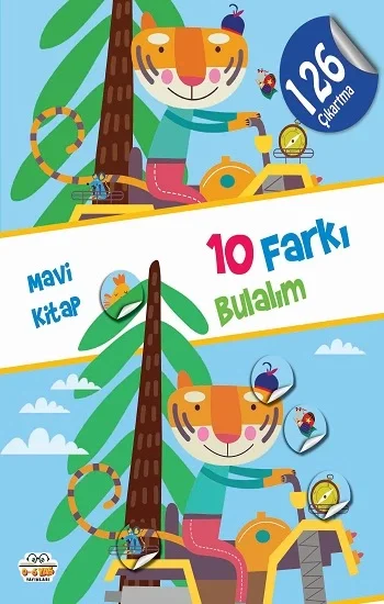 10 Farkı Bulalım - Mavi Kitap