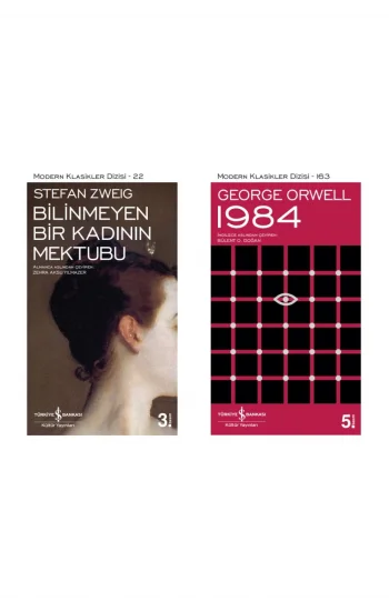 1984 + Bilinmeyen Bir Kadının Mektubu- 2 Kitap Set - Iş Bankası Özel Set 1984 Kitabı