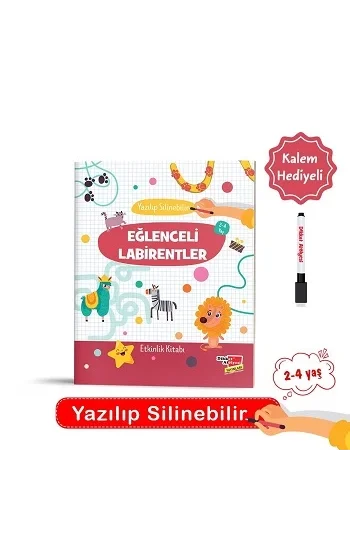 2-4 Yaş Yaz - Sil Eğlenceli Labirentler