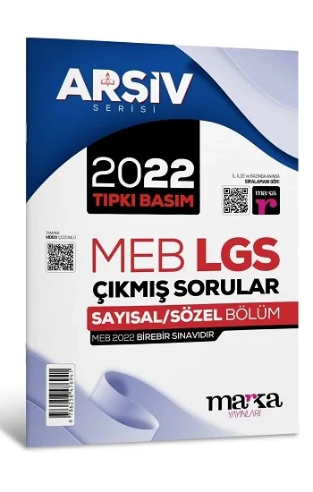 2022 LGS 8. Sınıf ARŞİV Serisi Tıpkı Basım Çıkmış Sorular Tamamı Video Çözümlü