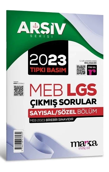 2023 LGS 8. Sınıf ARŞİV Serisi Tıpkı Basım Çıkmış Sorular Tamamı Video Çözümlü