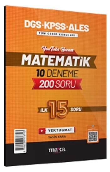 2025 DGS KPSS ALES Matematik 10 Deneme İlk 15 Soru