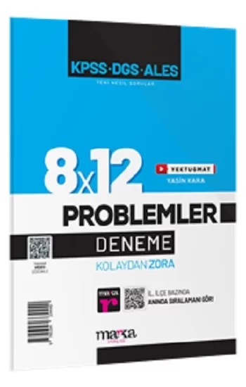 2025 KPSS DGS ALES Yeni Nesil 8x12 Tamamı Video Çözümlü Problemler Deneme