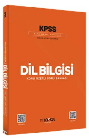 2025 KPSS Dil Bilgisi Konu Özetli Yeni Nesil Soru Bankası Tamamı Video Çözümlü (Ciltli)