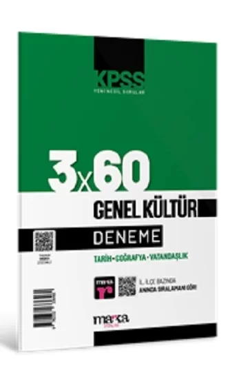 2025 KPSS Genel Kültür 3x60 Deneme Sınavı