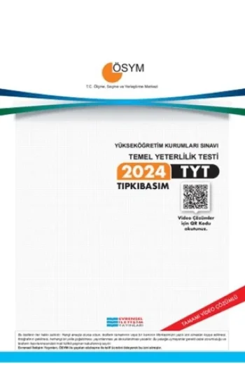 2024 TYT Çıkmış Sorular Video Çözümlü