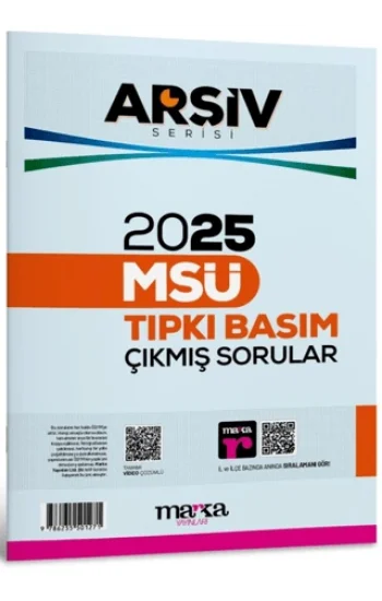2025 MSÜ Çıkmış Sorular Tıpkı Basım Çözümlü Arşiv