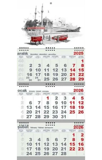 2026 Gemici Takvim - Ortaköy