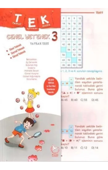 3. Sınıf Genel Yetenek Tek Yaprak Test