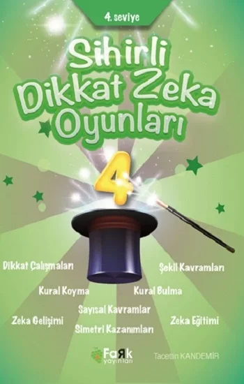 4. Seviye - Sihirli Dikkat Zeka Oyunları 4 (İlkokul)