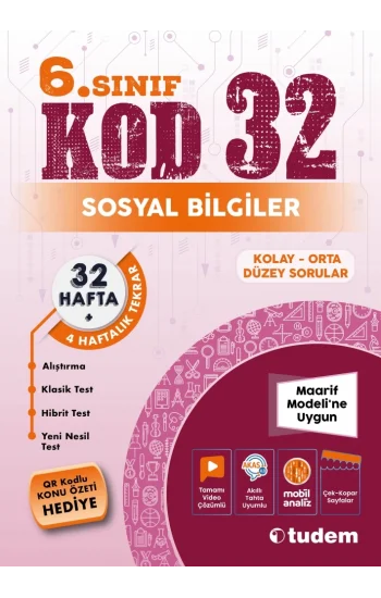 6. Sınıf Sosyal Bilgiler Kod 32
