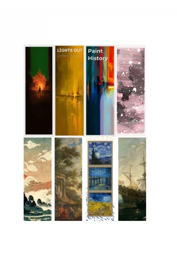 8li Ayraç Seti- Art  Hediyelik Kitap Ayracı 8 adet!