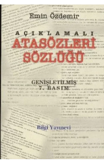 Açıklamalı Atasözleri Sözlüğü