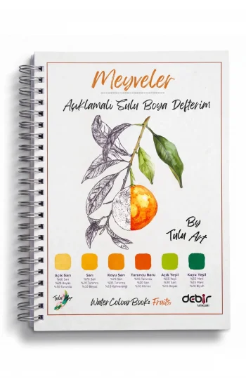 Açıklamalı Sulu Boya Defterim Meyveler
