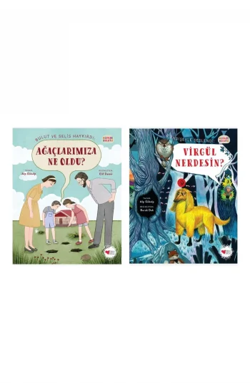 Ağaçlarımıza Ne Oldu? + Virgül Nerdesin? - Alfabe Bulutu 3- 2 Kitap Set - Iş Bankası Özel Set