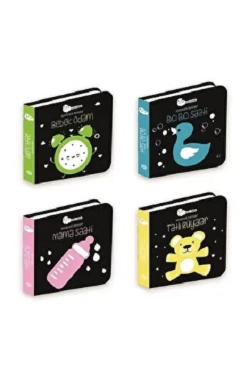 Akıllı Bebek - Kontrast Renkler Seti 4 Kitap Takım