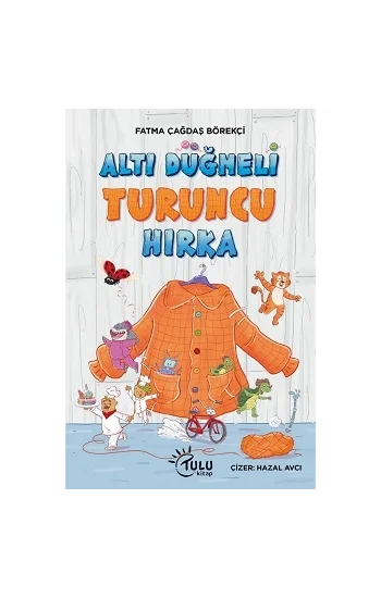 Altı Düğmeli Turuncu Hırka