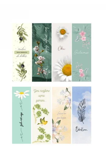 Arkadaşlık  8li Ayraç Seti 03- Arkadaşlık  Hediyelik Kitap Ayracı 8 adet!