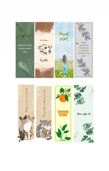 Arkadaşlık  8li Ayraç Seti 05- Arkadaşlık  Hediyelik Kitap Ayracı 8 adet!